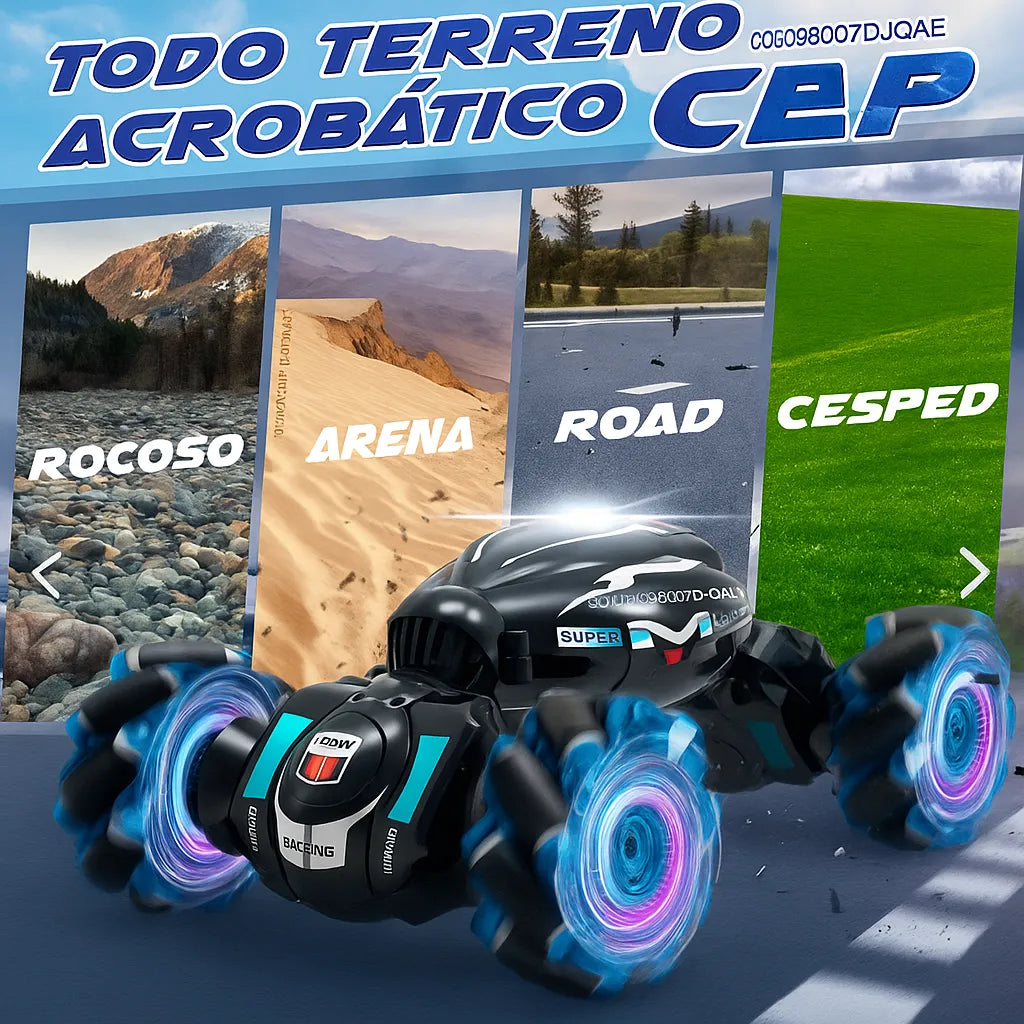 CARRO SENSORIAL Y ACROBÁTICO A CONTROL REMOTO