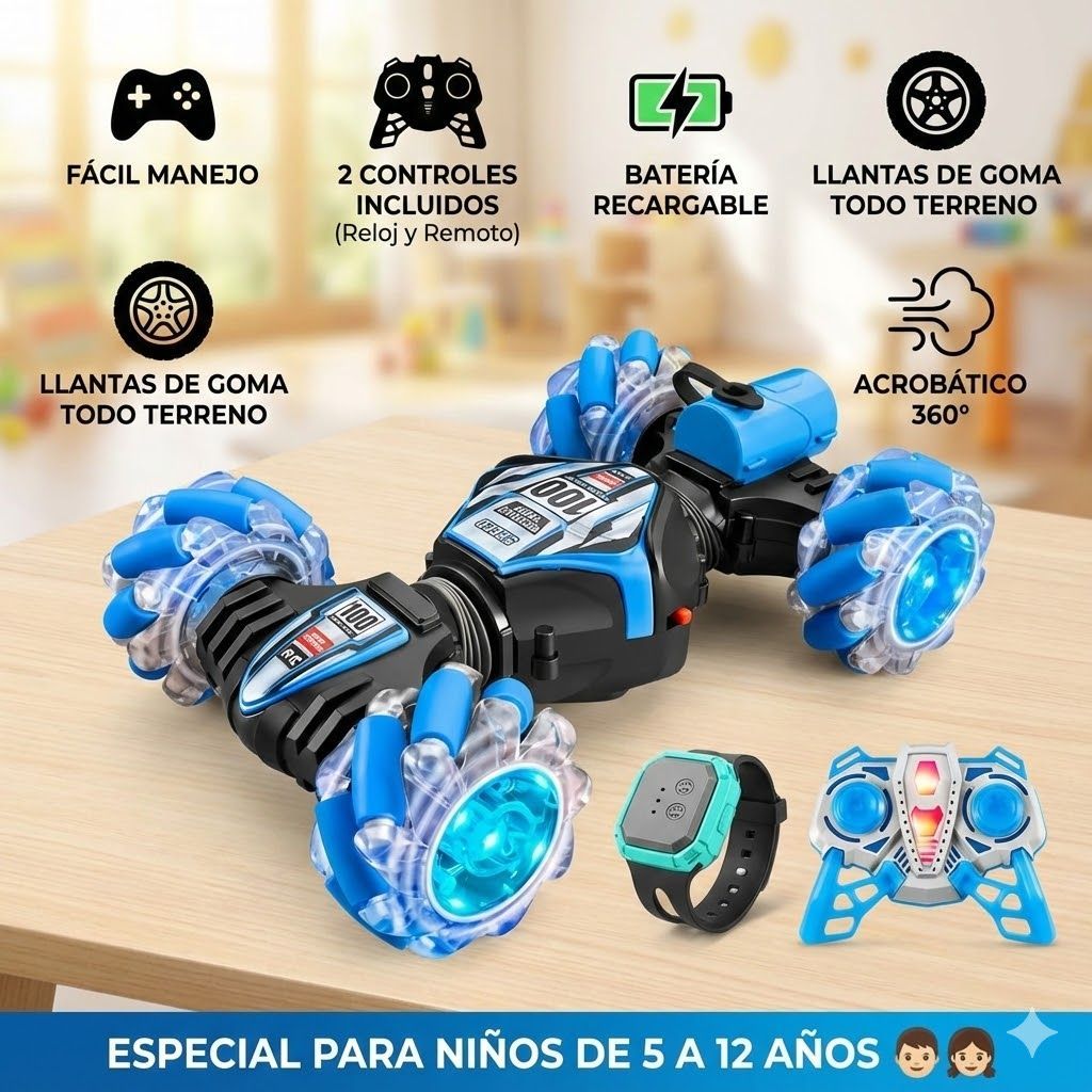 CARRO SENSORIAL Y ACROBÁTICO A CONTROL REMOTO